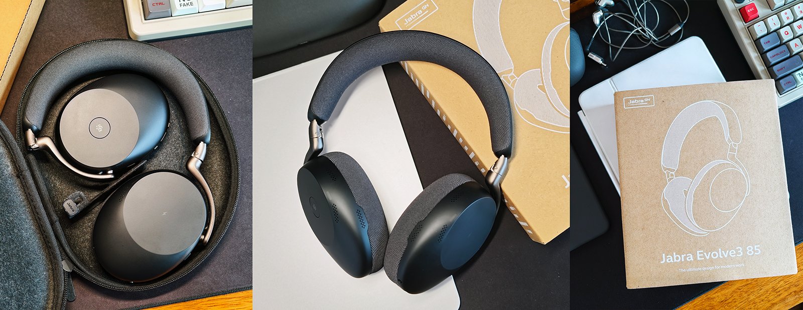 Jabra Evolve3 85 headphones BANNER